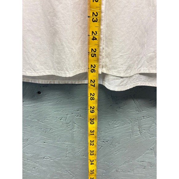 Madewell Women's M Pintuck Long-Sleeve Button-Up Blouse Collared - Picture 7 of 9